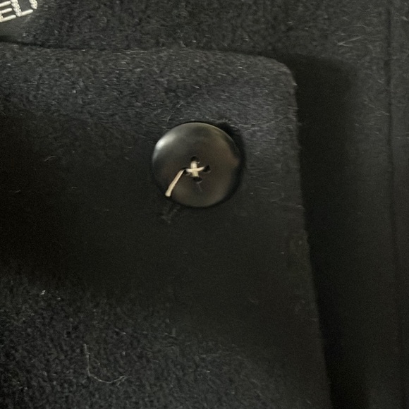 Ellen Tracy black wool trench coat (6) - Picture 3 of 7